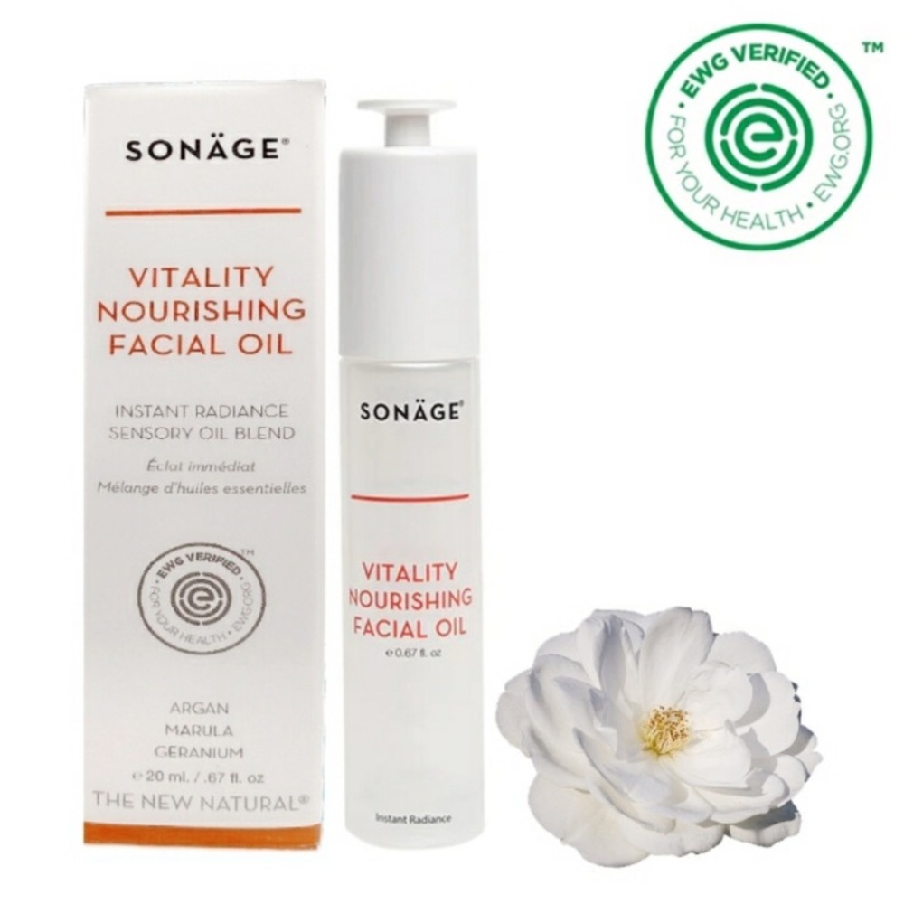 Sonage Vitality Nourishing Facial Oil with Marula & Argan Oil 20ml *BNIB